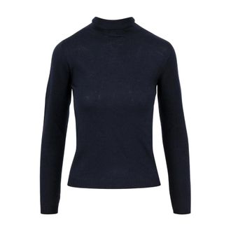 Gran Sasso Turtleneck Trui - Dames - Truien - Blauw - Maat: L Wol