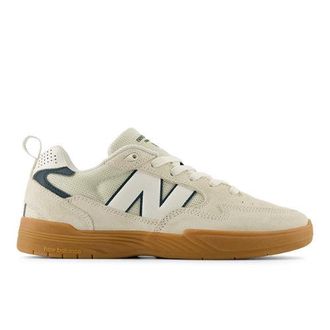 New Balance Unisex NB Numeric Tiago Lemos 808L in Bianco/Verde, Pelle Scamosciata/Rete, Taglia 43