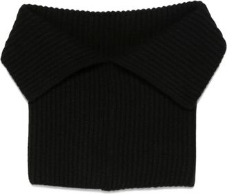 Uma Wang Ribgebreide sjaal - Zwart