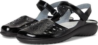 Naot Arataki Womens Shoes Black Crinkle Patent Leather : EU 42 (US Womens 11) M, Leather/Suede