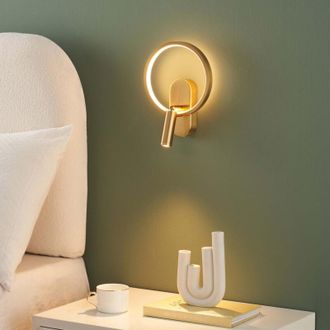 OEM Applique Dor&eacute;e Double Lumi&egrave;re Avec Liseuse Centr&eacute;e
