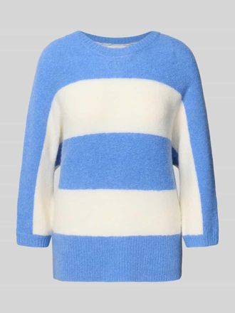 Fynch-Hatton Fynch-Hatton Strickpullover mit Rundhalsausschnitt in Royal, Größe XXL