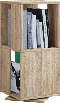 ebuy24 Estante De Madera Vcm De Pie Estante Giratorio Dimensiones Aprox. Al. 74 X An. 34 X T. 34 Cm Estante Elegante Estante De Oficina - Stifta L (roble Son