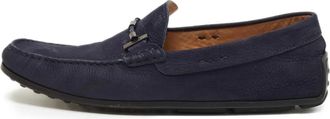 Tod's Mocassini in pelle scamosciata con logo - Blu