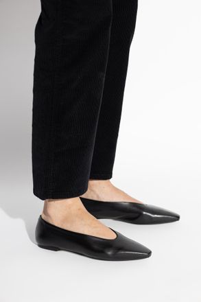 Aeyde Betty Ballet Flats, Womens, Black