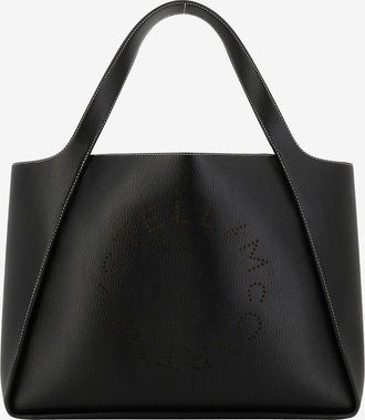 Stella McCartney Grosser Shopper aus genarbtem Kunstleder Stella Logo