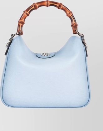 Gucci bamboo handle shoulder bag and hardware
