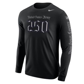 Nike Army Rivalry Nike Mens College Long-Sleeve T-Shirt in Black | M12333AN25-BLK