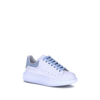 Alexander McQueen Calf Leather Platform Sneaker - White