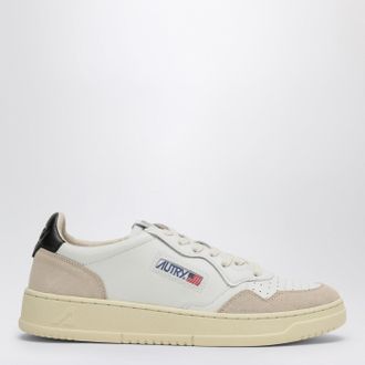 Autry Medalist trainer in white/black leather and suede