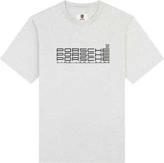 Aim&eacute; Leon Dore x Porsche Racing T-Shirt Silver Mix FW25CT045-SILV