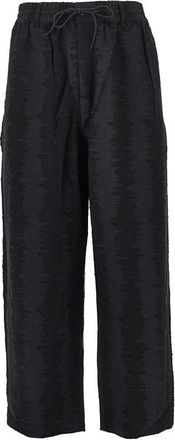 Yohji Yamamoto Deco Stitch Track Pants - Dames - Broeken - Zwart - Maat: S Katoen