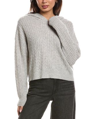 The Cashmere Project The Cashmere Project Baby Cable Cashmere Hoodie
