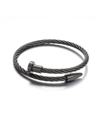 Eyecandy LA Eye Candy La Luxe Collection Titanium Spike Stretch Bracelet