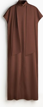 H&M Maxikleid mit Schaldetail - Brown