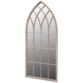 Berkfield Home Gothic Arch Garden Mirror 50x115 cm for Indoor & Outdoor Use in Silver