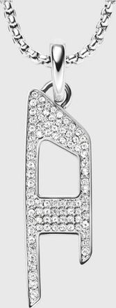 Diesel Stainless steel glitz pendant necklace - Necklaces - Unisex - Silver