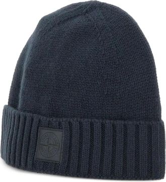 Stone Island Berretto con logo - Blu