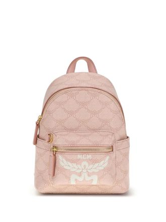 MCM Stark Lauretos chain backpack - men - Polyurethane/Polyester/Cotton - One Size - Pink