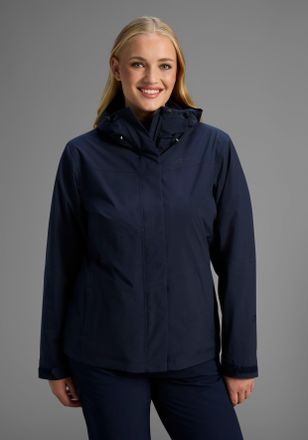 Maier Sports Doppeljacke MAIER SPORTS DA-DOPPELJACKE MTEX EL. METOR 3IN1 W, Damen, Gr. 18, blau (night sky), Obermaterial: 100% Polyester, Jacken Doppeljacke, Wass