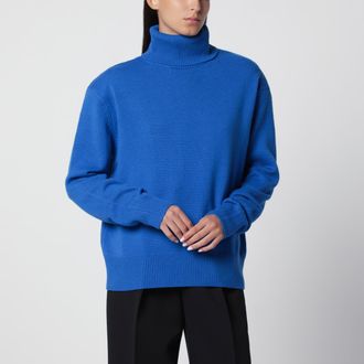 Frankie Shop Maglione Gala blu in lana merino