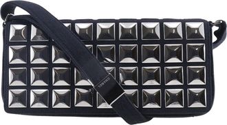 Chanel Chocolate Bar Black Cotton Shoulder Bag (Pre-Owned)