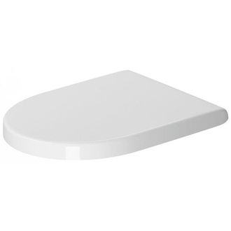 Duravit Starck 3 WC-zitting - 37x43.6x3.8cm - Kunststof - glans wit