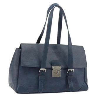 Louis Vuitton Pre-owned Shoulder Bag - Dames - Pre-owned - Blauw - Maat: ONE Size Leer