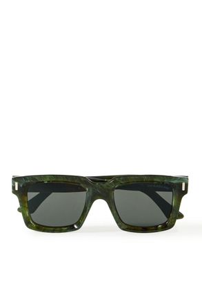 Cutler and Gross 1386 Square-Frame Acetate Sunglasses