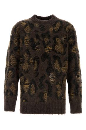 Junya Watanabe Embroidered Wool Blend Sweater