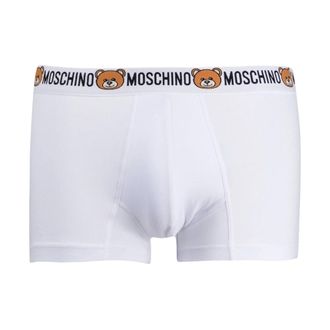 Moschino Bottoms, male, White, Size: XS White Teddy Waistband Brief Boxers