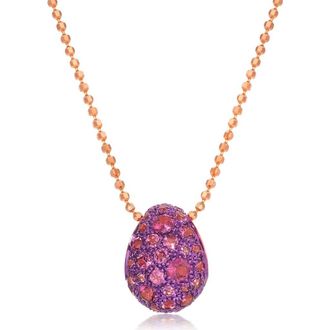 Graziela Rhodolite Bahia Pendant & Necklace in Purple at Nordstrom