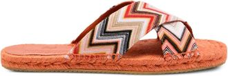 Missoni Harlow chevron flat sandals - Pink