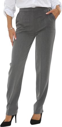 Reevè Smart Fit Two Way Half Elasticated Waist Pull On Work Trousers Women Activewear, Soft & Breathable Fabric Womens Trousers, Size 8-24 (UK, Numeric, 16,