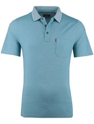 Casamoda Poloshirt Casa Moda blauw katoen stretch