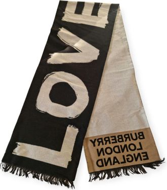 Burberry Wool Blend Love Scarf