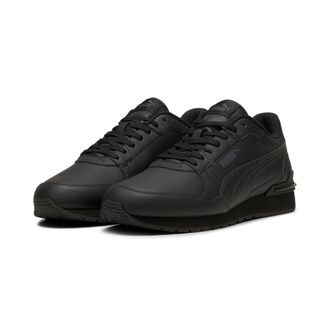 Puma Sneaker PUMA ST RUNNER V4 L, Damen, Gr. 37, schwarz (puma schwarz, shadow gray), Leder, Schuhe Sneaker