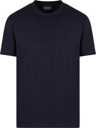 Emporio Armani Tops, Heren, Blauw, M, Katoen, Blauw 8Nite 8 T-Shirt