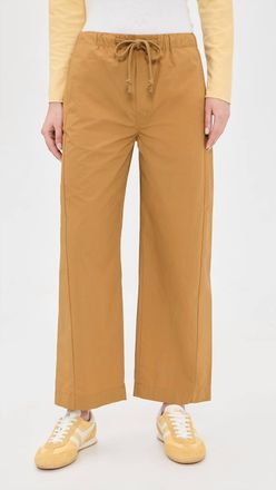 Mother The Drawn Half Pipe Ankle Pants In Brown Bone