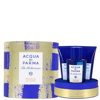 Acqua di Parma Unisex Blu Mediterraneo - Arancia Di Capri Gift Set: 75ml Eau de Toilette, 40ml Shower Gel, 50ml Body Lotion. - Orange - One Size