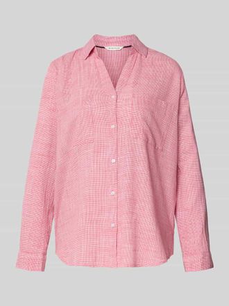 Tom Tailor Regular Fit Hemdbluse aus reiner Baumwolle in Pink, Gr&ouml;&szlig;e 34