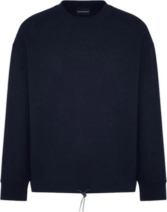 Emporio Armani Blauwe Sweatshirt 3D1M621Jhsz 0920 - Heren - Sweatshirts - Blauw - S - Hoodies & sweatvesten