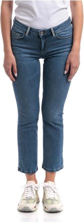 Liu Jo Cropped Bootcut Jeans - Dames - Cropped Jeans - Blauw - W24 - Katoen - Jeans