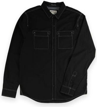 Sovereign Code Simon Button Down Shirt in Black at Nordstrom, Size Medium