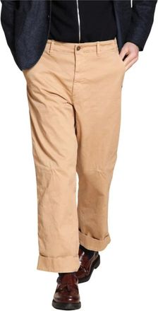 Mason's Heren, Broeken, Bruin, Maat: M Gabardine