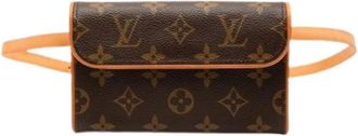 Louis Vuitton Pre-owned Belt Bags, female, Brown, Size: ONE SIZE Pre-owned Vintage Canvas Belt Bag
