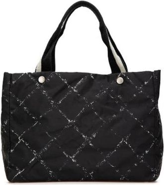 Chanel Pre-owned Old Travel Line Tote Bag - Dames - Vintage Shopper - Zwart - ONE Size - Nylon - Vintage