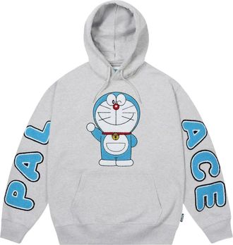 Palace x Doraemon Hoodie Grey Marl P29CS032