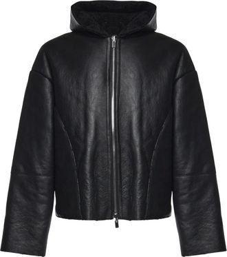 Heliot Emil Pace Leather Jacket - Jackets - Hombre - Negro - L