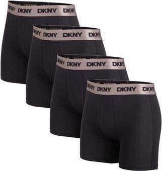 DKNY Pack of 4 Boxer Briefs in Black/black/black/black at Nordstrom Rack, Size X-Large